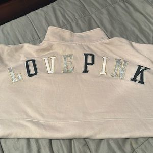 Cream PINK full zip sweatshirt, XL